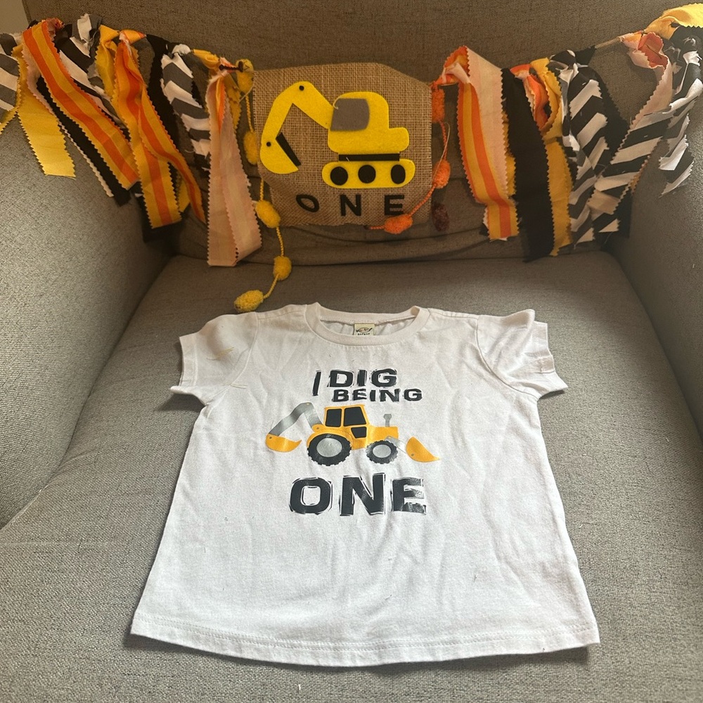 First Birthday Construction Theme